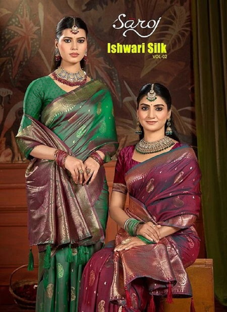 Ishwari Silk Vol 2 By Saroj Traditional Silk Wholesale Saree Suppliers In Mumbai
